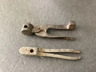 2 UNMARKED CIVIL WAR ERA BALL BULLET MOLDS ORIGINAL FREE SHIP
