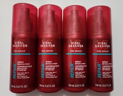 (4) VIDAL SASSOON VS PRO SERIES REPAIR & FINISH SPRAY 5.07 OZ EA New Free Ship