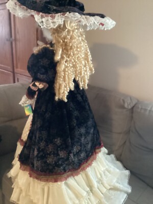 Vintage Ashley Belle Porcelain Doll & Stand Large 41