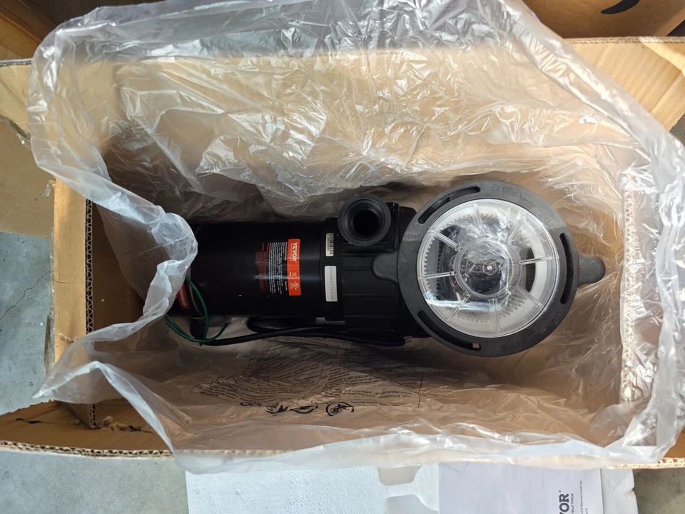 VEVOR Pool Pump Aboveground 1.5HP 115V, Single Speed, 5280GPH 1100W Powerful S - Image 2 of 4