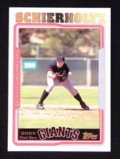 Nate Schierholtz First Year 2005 Topps Baseball #301  San Francisco Giants
