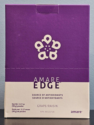 Amare Global Edge Grape 30 Sticks - New / Sealed! Antioxidants! Exp 4/2026