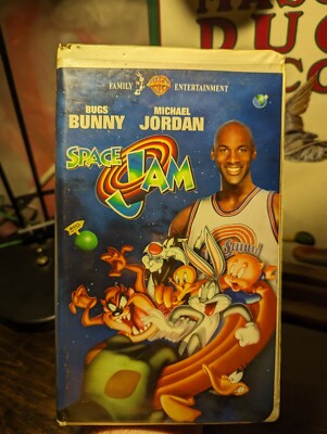 Space Jam (1996) VHS Tape (WB) Rated PG - Michael Jordan + Looney