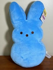 Blue Plush Peep 17  Easter Bunny Stuffed Animal Peeps New with Tags
