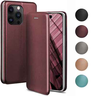 Handy Tasche für Apple iPhone 15 Pro Schutzhülle Book Case Dünn NEU Handy Hülle