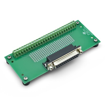 DB25 Female Screw Terminal Breakout Board / Interface Module ST-DB25-F-R-FT