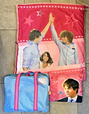 High School Musical Zip Up Sleeping Bag, Pillow  & Carry Bag Sleepover 2007 Zac