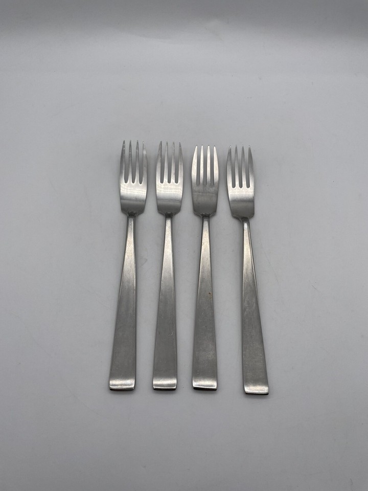 4 G SOLA Z Lauffer 7” SALAD FORKS MidCentury Modern Holland Stainless eBay