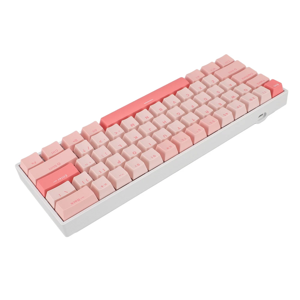 61-Key RGB Mechanical Keyboard with Blue Switches USB-C Wired for Gaming PC Mac