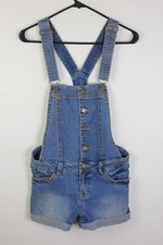 Tinseltown Denim Couture Denim Overall Shorts Romper Women's Size S