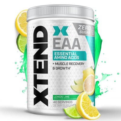 Xtend Scivation EAA + BCAA Powder | Muscle 11.9 Ounce (Pack of 1), Lemon Lime 