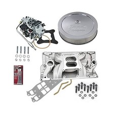 Sbc 350 Vortec Stage 3 Intake Manifold 750 Cfm Vs Carb Air Cleaner Combo