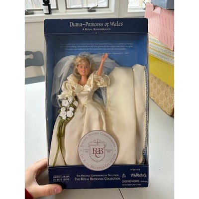 Princess Diana of Wales Bridal Doll Royal Brittania Collection 1997 5010 Sealed