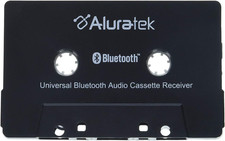Universal Bluetooth Audio Cassette Receiver, Built-In Rechargeable Battery, up t