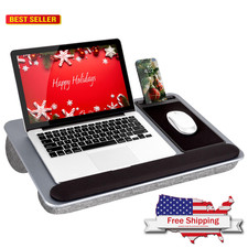 LAPGEAR Home Office Pro Lap Desk with Wrist Rest, Mouse Pad, and Phone Holder -