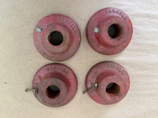 York 1" Barbell Bar Collars Vintage York Lot of 4
