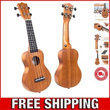 Beautifully Polished Mini Ukulele   17 Inches, Perfect for Travelling Musicians