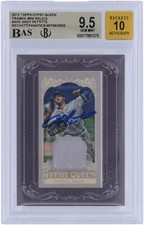 Andy Pettitte Yankees Signed 2012 Topps GQ Framed Mini #GQMR-APE BAS 9.5/10 Card