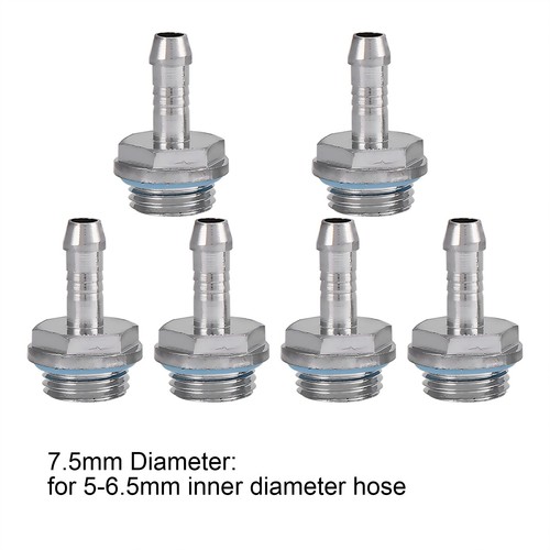 6 PCS Water Cooling Fitting With Hidden Silicone For Reservoir Connection - Afbeelding 22 van 23