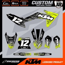 KTM 50 65 MOTOCROSS GRAFICA CUSTOM MX GRAFICHE DECALCOMANIE SX50 SX65 RAID YEL/BLK