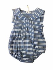 NWT Angel Dear Sz 0-3 Month Unisex Bubble Sleeveless Stripe