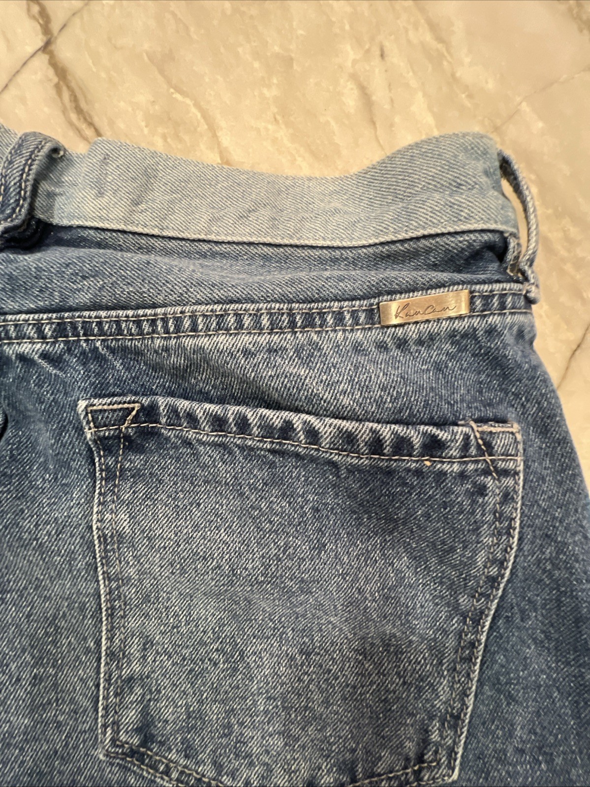 KanCan Patchwork Two Tone Button Fly Straight Leg… - image 16