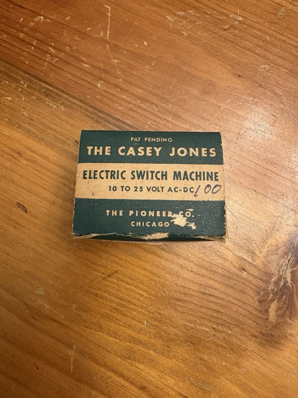 Vtg Casey Jones Electric Switch Machine For Model Trains W/ Orig Box