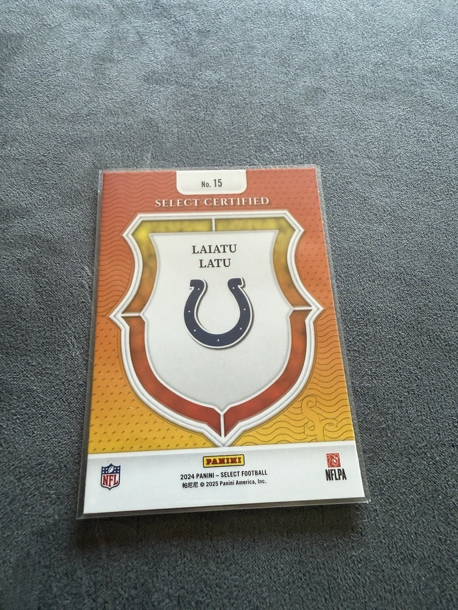 2024 Panini Select - Select Certified Rookies Laiatu Latu #15 (RC