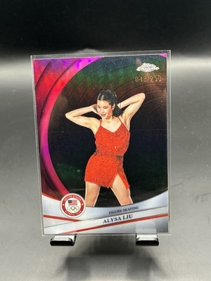Alysa Liu Topps Chrome U.S. Winter Olympic Team Gold Medalist #7 Pink /250 