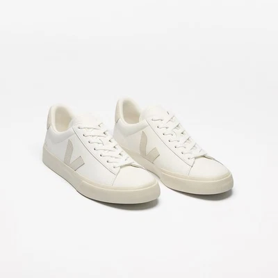 Veja CAMPO LEATHER WHITE NATURAL Suede Größe 42,5 Schueh Leder