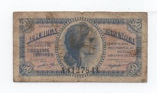 SPAIN 50 CENTIMOS 1937 PICK 93 LOOK SCANS