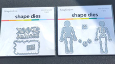 Halloween dies Bundle by scrapbook.com  Spooktacular set and Mini skeleton set