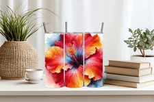 20 Oz. Hibiscus Stainless Steel Tumbler