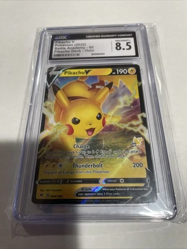 Pokemon Vivid Voltage CGC 8.5 NM/MINT+ Pikachu V 43/185 Card
