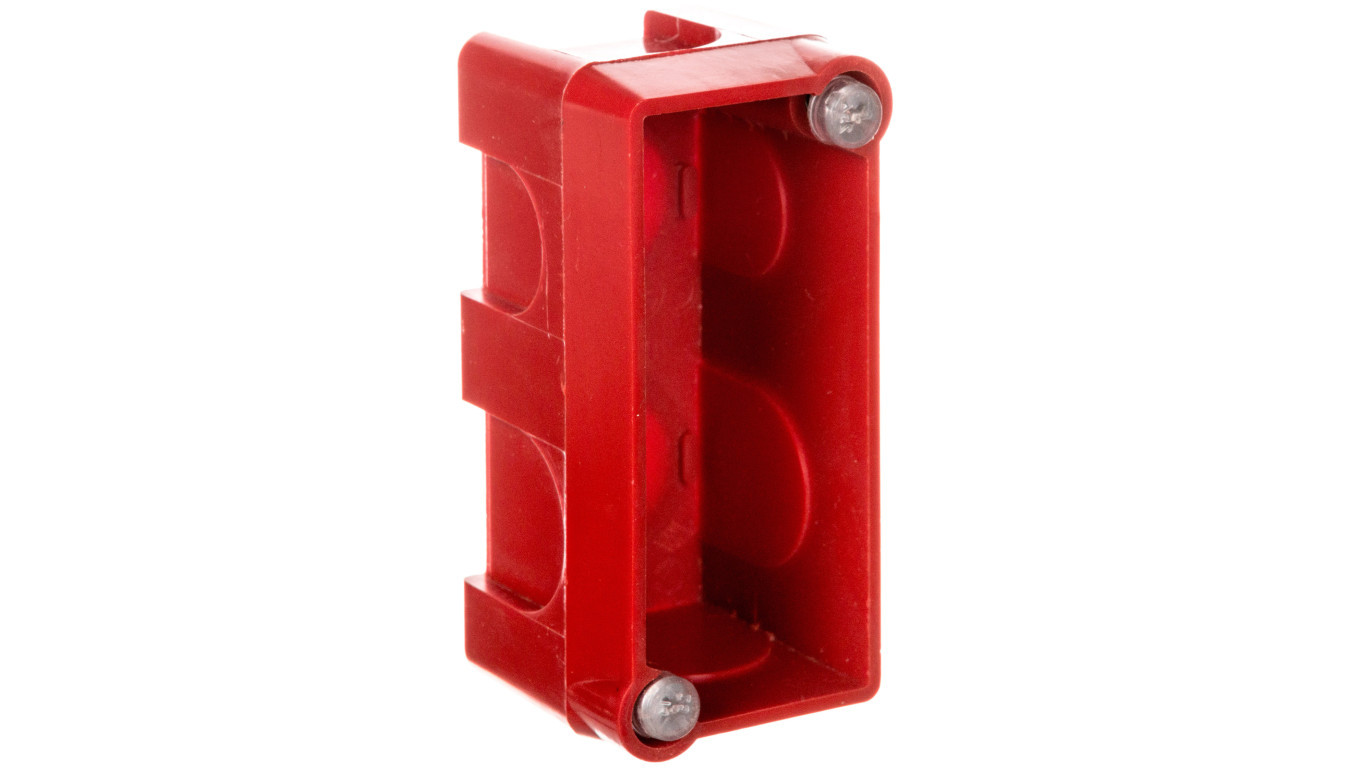 Batibox Single box MOSAIC module for masonry walls 40mm red 080140 /10 pc /T2UK