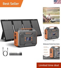 280Wh Portable Solar Power Generator with USB  AC Outlets - Perfect for Travel