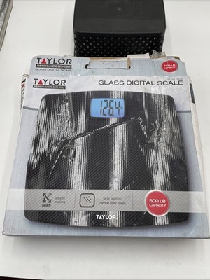 Taylor Glass Digital Scale 500lb Capacity With Battery s