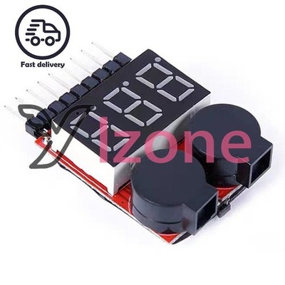 1-8S low voltage alarm   voltage 2IN1 tester low voltage buzzer alarm *tn