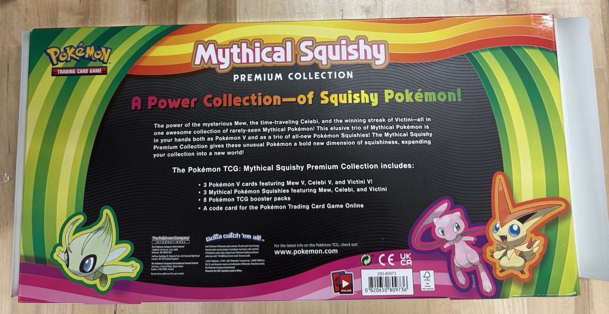Pokémon TCG Mythical Squishy Premium Collection -Factory Sealed
