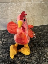 Ty Beanie Baby DOODLE The Rooster 4th Generation 3rd Tush Tag PVC 1996
