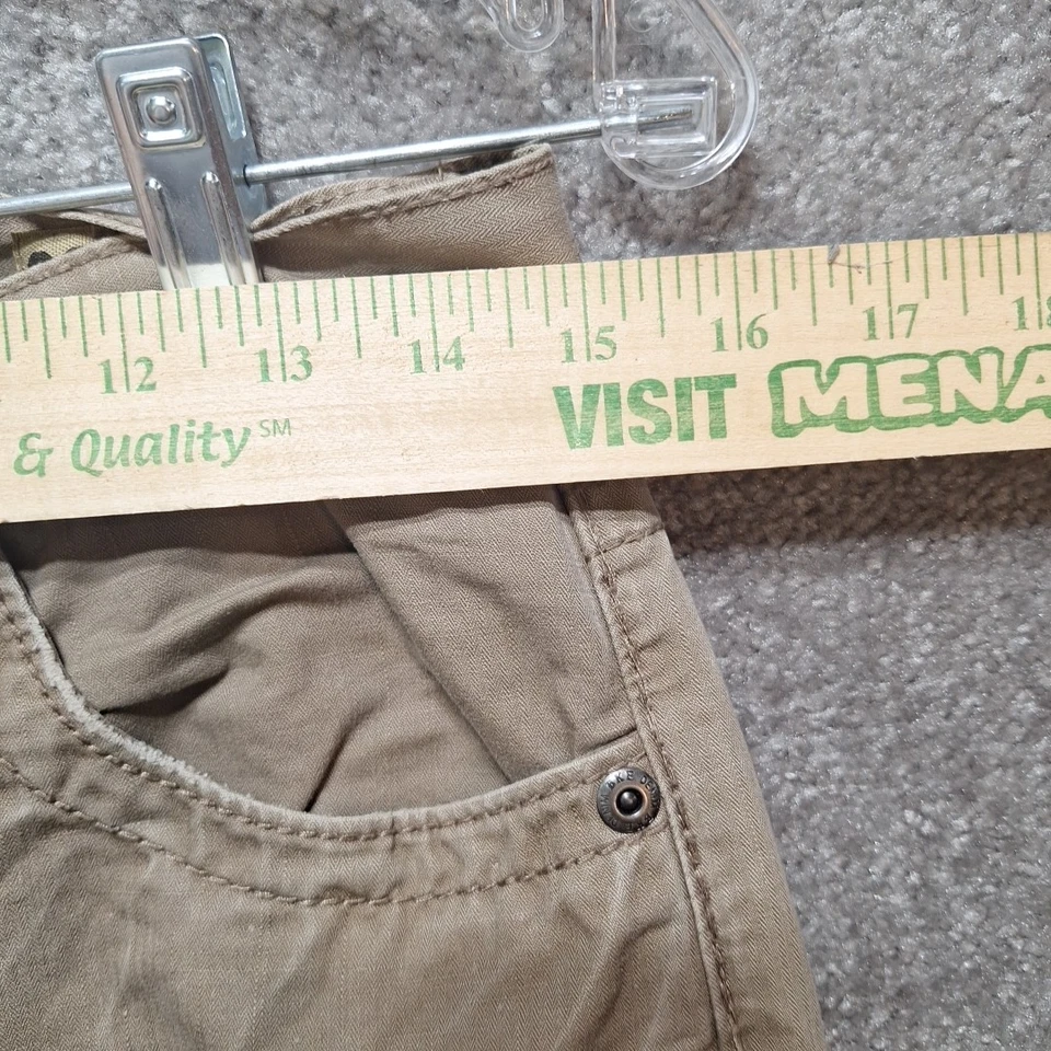 Pantalones de mezclilla BKE Tyler Bootcut caqui marrón tostado para hombre 29R tobillo desgastado 30x31  Foto 4 de 4