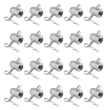 20Pack Half Conical Coupler with Clips Pins for Stage Truss Bed Plate Fit F31...