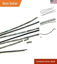 Pack of 2 Real New Zealand Abalone Shell Binding Purfling Strips for Guitar U...