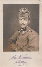 FU43 Photo Soldat Unteroffizier Feldwebel 1916 Kappenabzeichen KuK