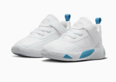 #ad Nike Size 7c Baby TD Air Jordan Luka 1 “Legend Of 7” White Aqua AR6085 104 Used $25.00