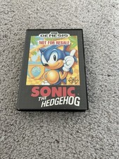 SEGA Sonic the Hedgehog Not For Resale Sega Genesis Game w/ Case & Manual