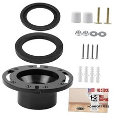 RV Toilet Seal and 3" Socket Floor Flange Kit for Dometic 300 310 320 RV