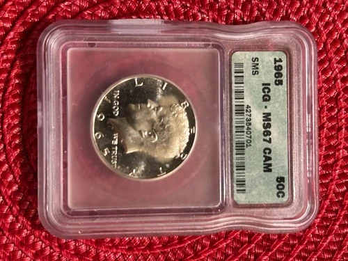 1965 Kennedy half dollar ICG MS67 CAM