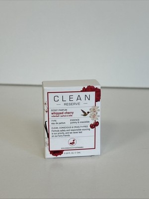 Clean Reserve Whipped Cherry Eau de Parfum 3ml Rollerball Travel Size Sample New