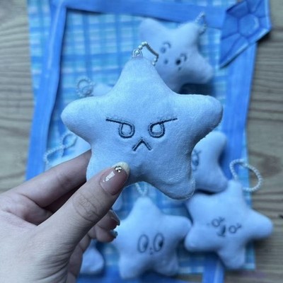 Kpop Idol NCT 127 Blue Starfish Doll Keyring Plush Pentagonal Star